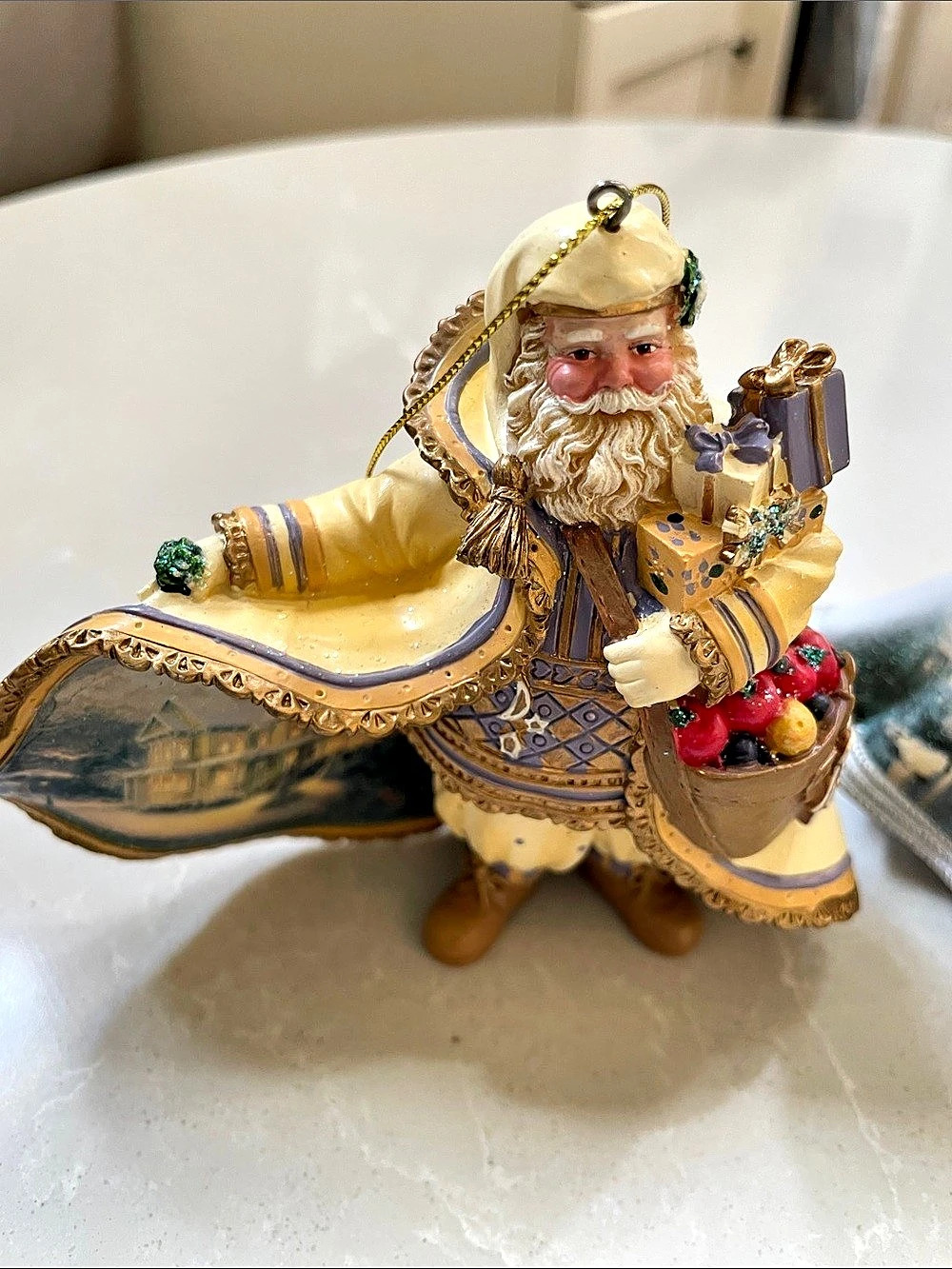 The Ashton-Drake Galleries Thomas Kinkade Old World Santas Ornament Collection
